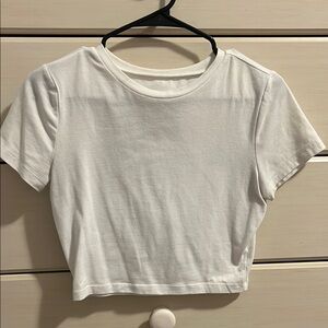 Classic White Crop Top